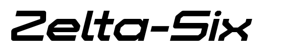 Zelta-Six font preview